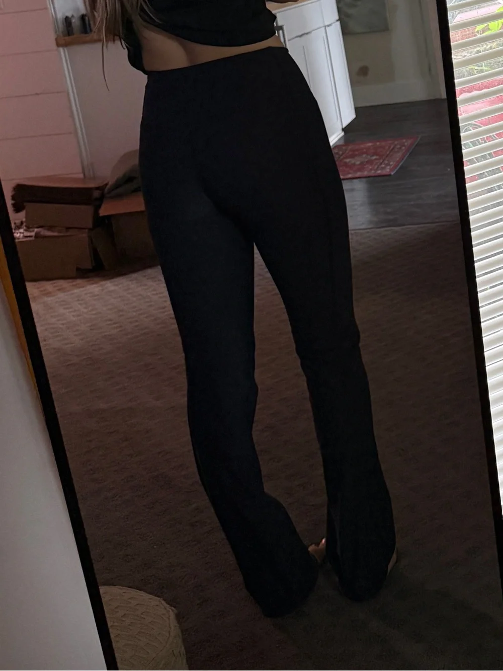 Nike Black High-Rise Flared Pants for Women